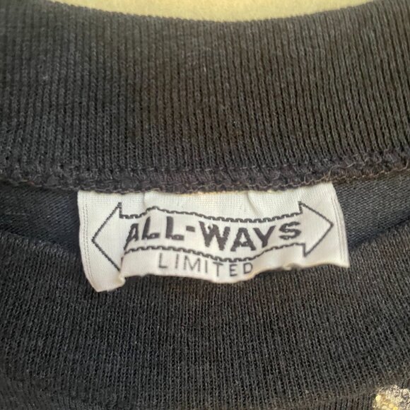 Vintage All-Ways sparkle cheetah three-quarter sleeve sweatshirt - Picture 4 of 6